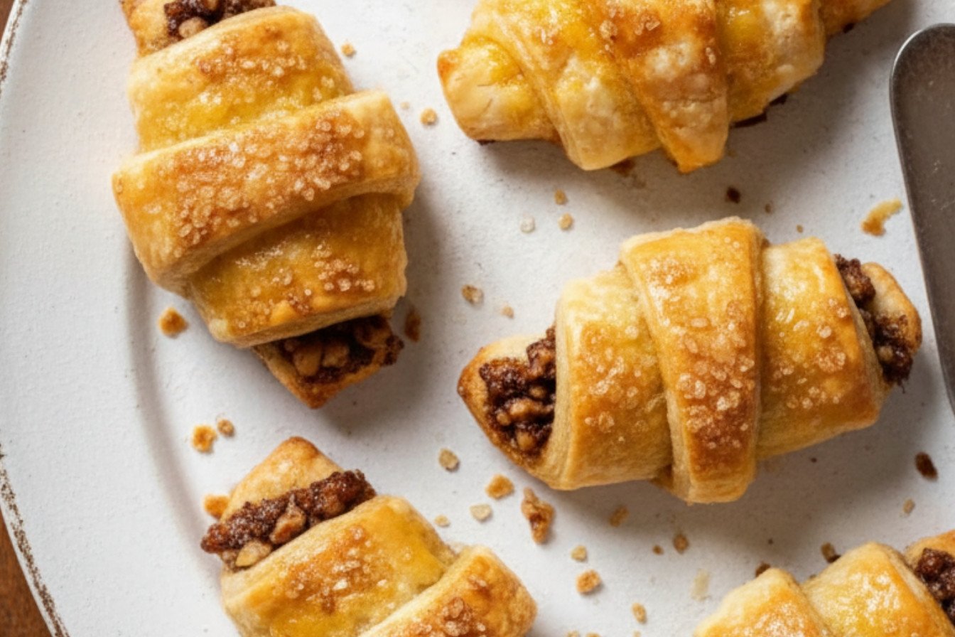 Cinnamon Walnut Rugelach Pastries