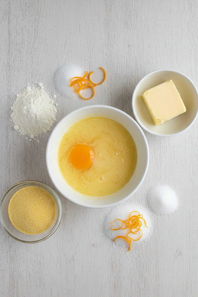 Citrus Cornmeal Shortbread Cookies