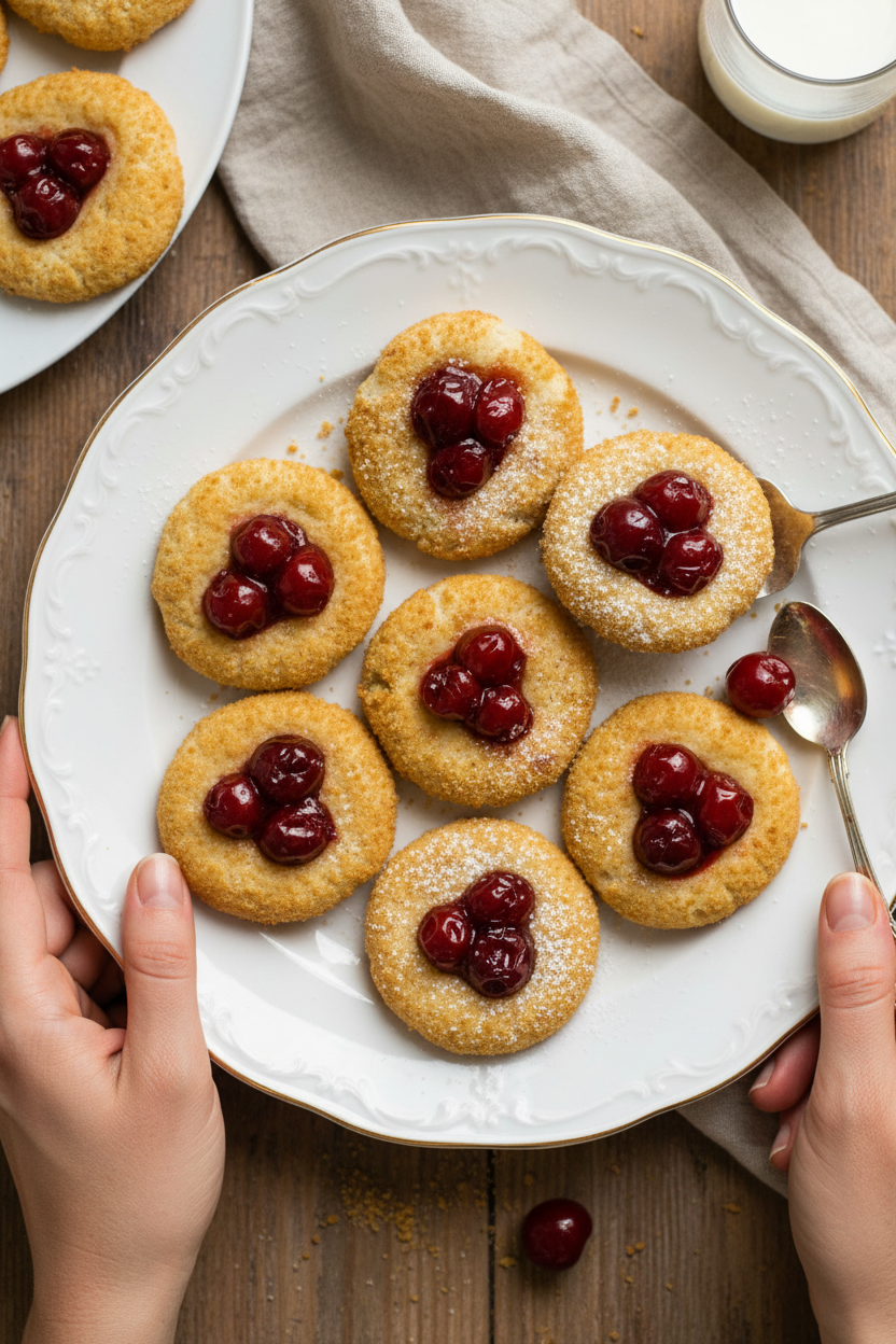 Creamy Cherry Cheesecake Cookie Bites
