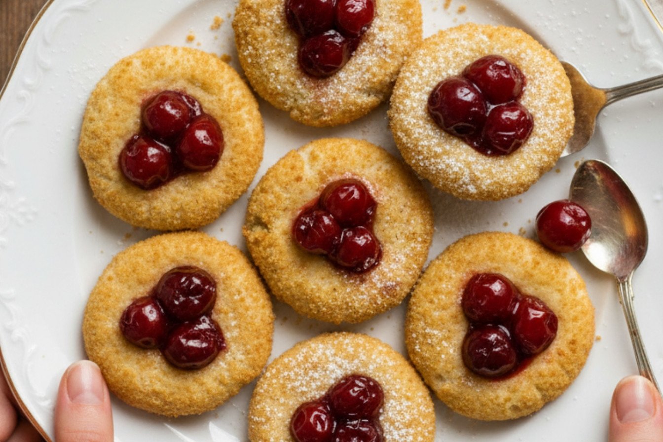 Creamy Cherry Cheesecake Cookie Bites