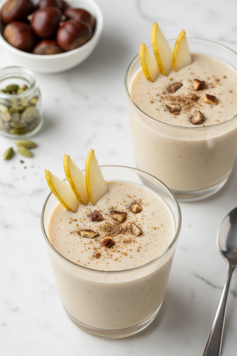 Creamy Pear and Chestnut Smoothie