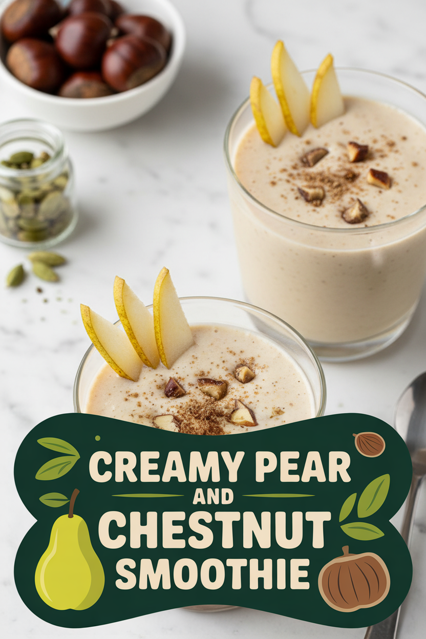 Creamy Pear and Chestnut Smoothie
