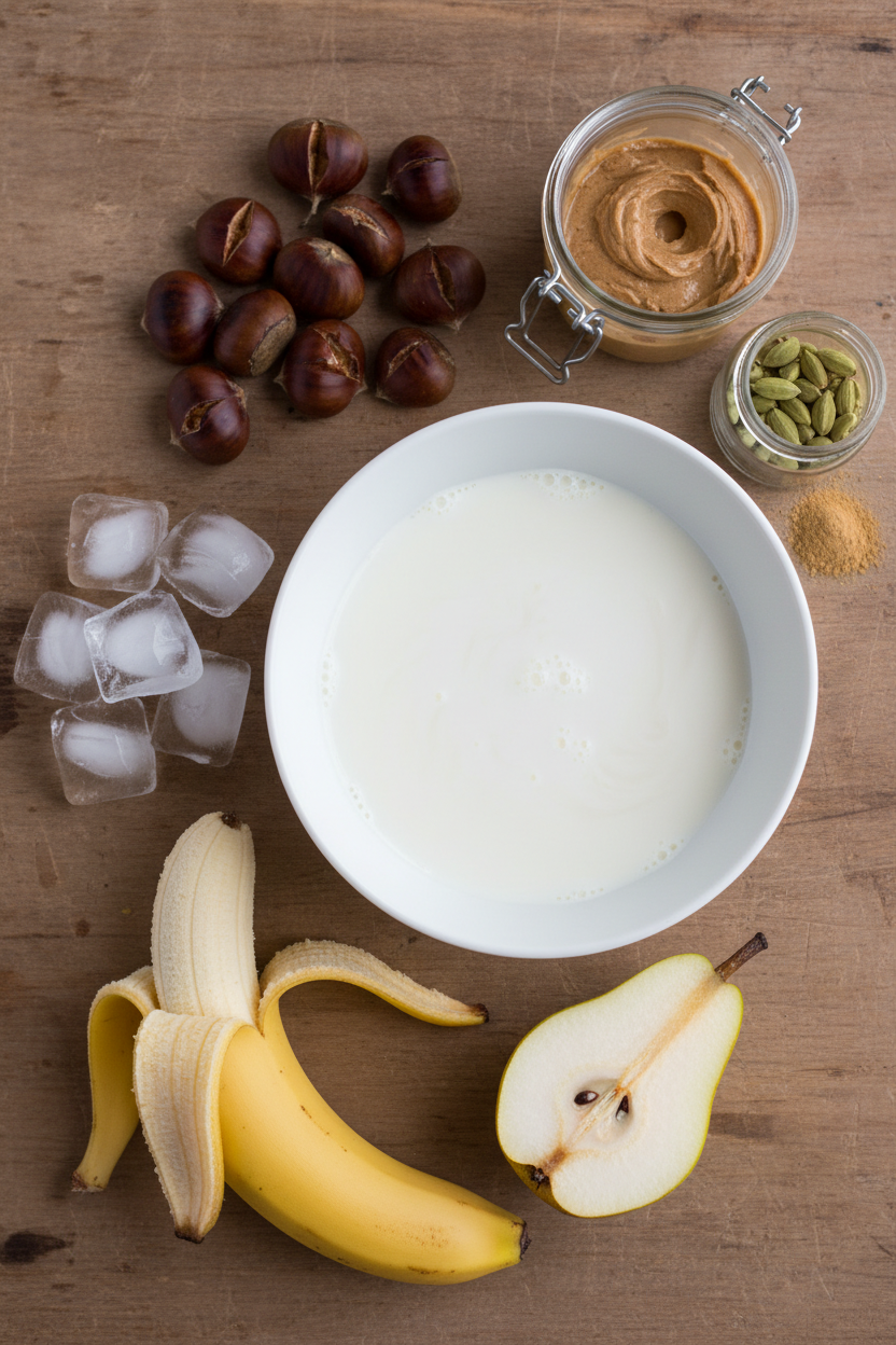 Creamy Pear and Chestnut Smoothie