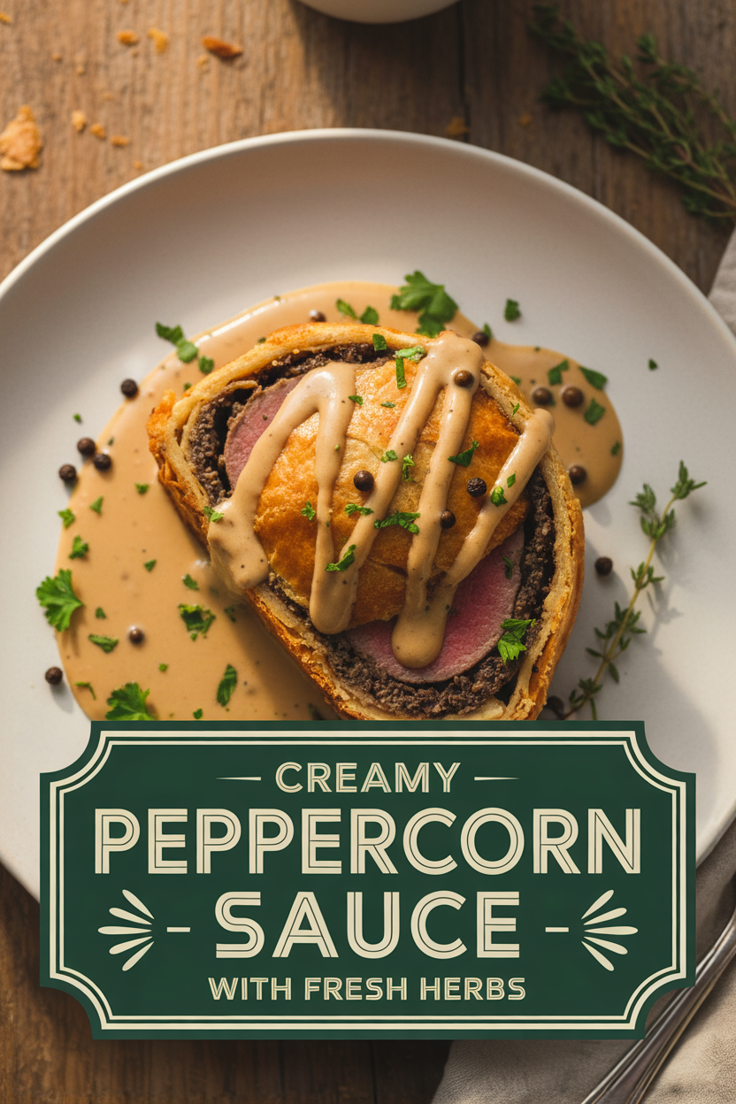 Creamy Peppercorn Sauce with Fresh Herbs