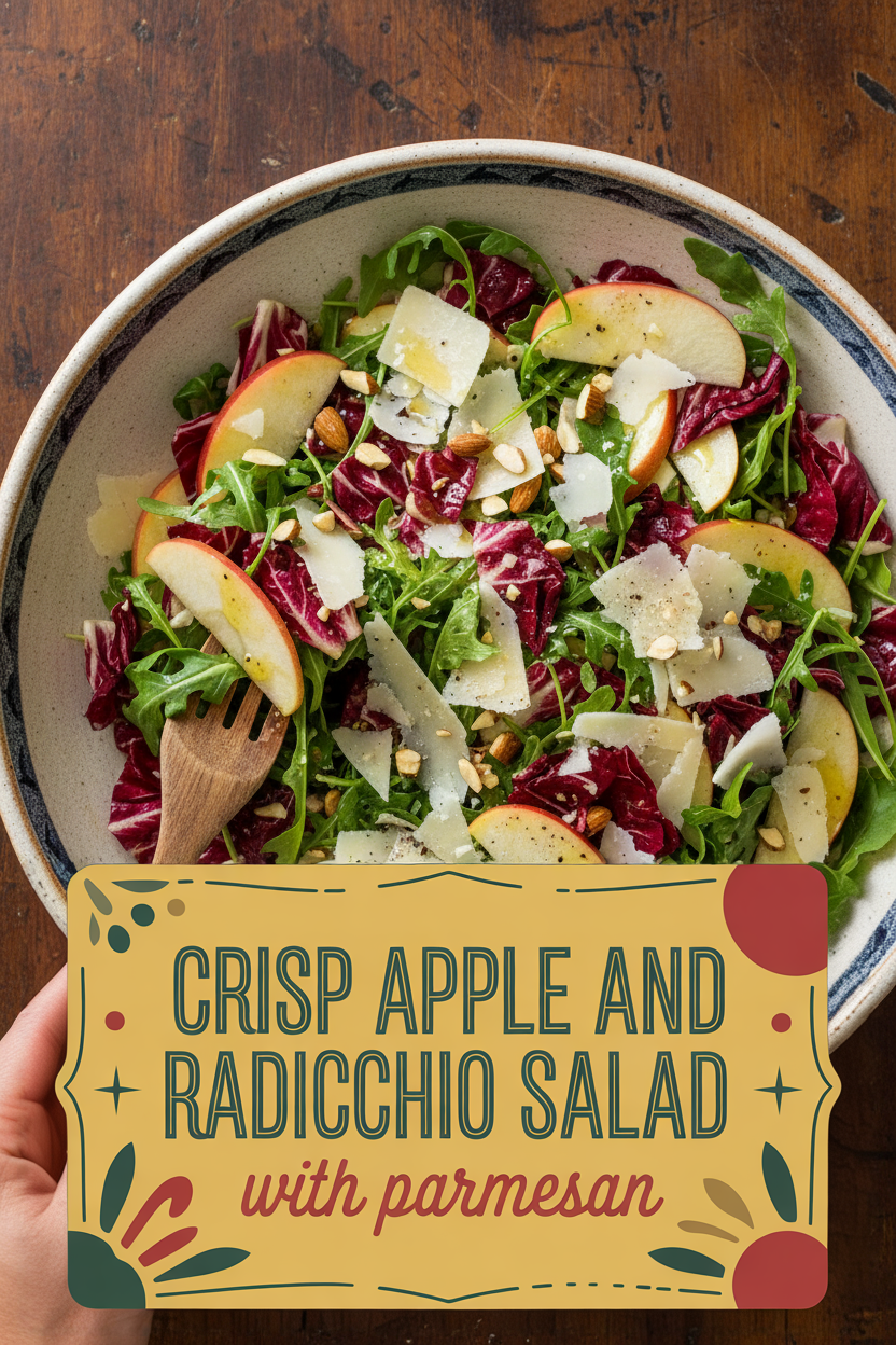 Crisp Apple and Radicchio Salad with Parmesan