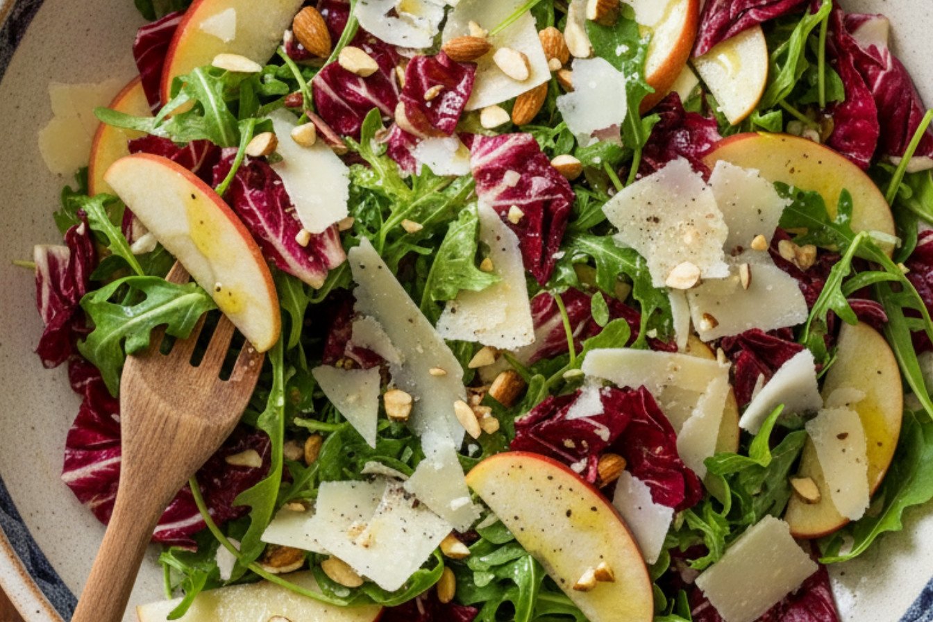 Crisp Apple and Radicchio Salad with Parmesan