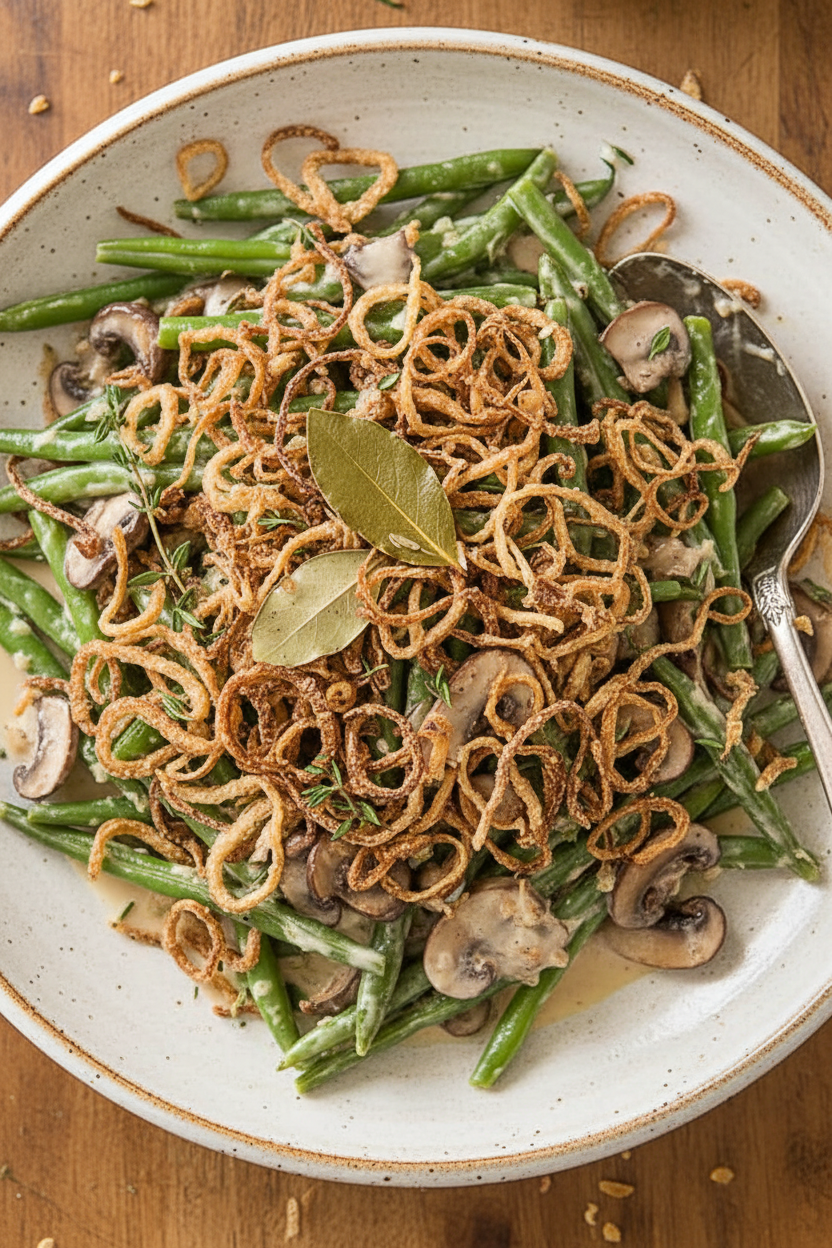 Crispy Green Bean Bake