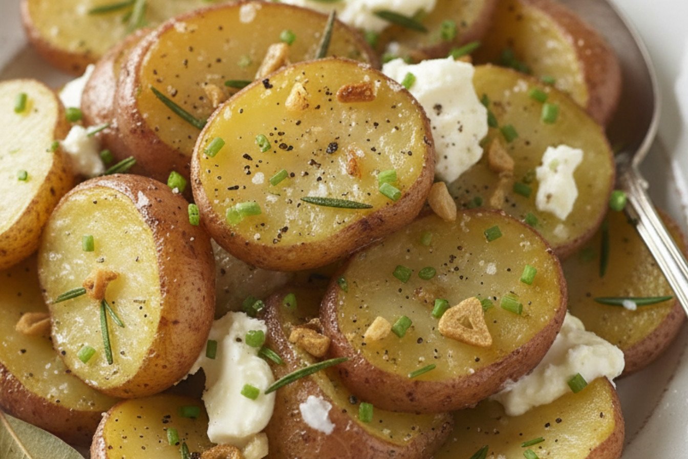Crispy Rosemary Garlic Smashed Potatoes