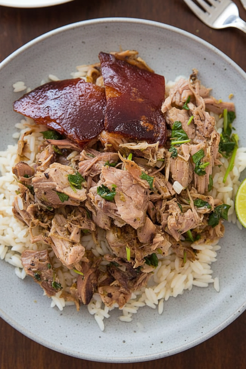 Crispy Slow Roasted Pork Shoulder