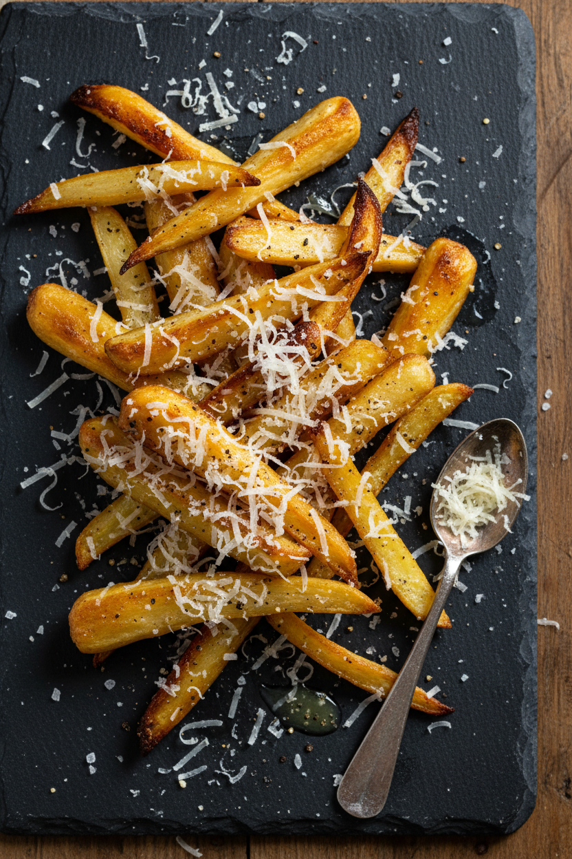 Crispy Sous Vide Roasted Parsnips