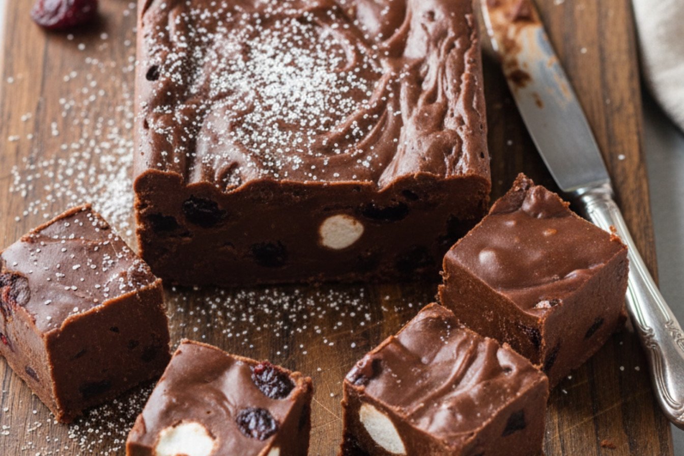 Decadent Chocolate Cherry Fudge