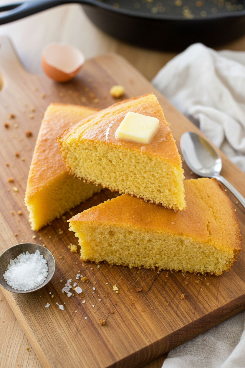 Easy Cast Iron Skillet Cornbread