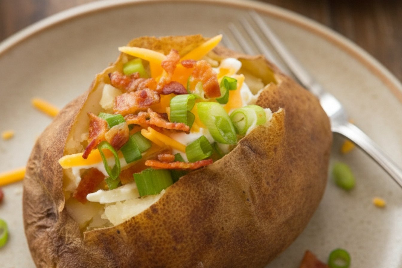 Effortless Slow Cooker Baked Potatoes