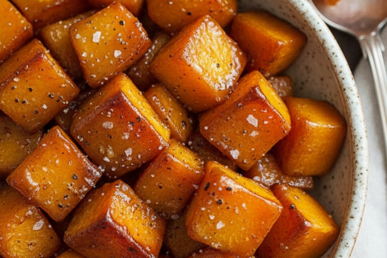 Glazed Butternut Squash with Brown Sugar