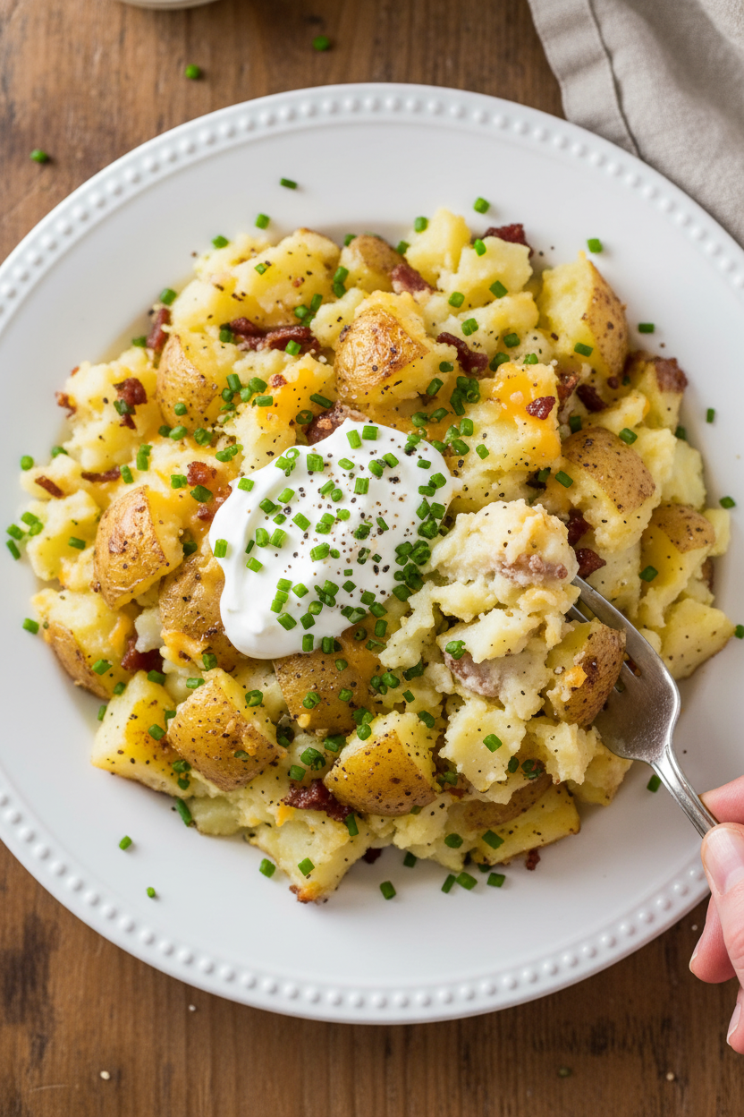 Hearty Rustic Smashed Potato Medley