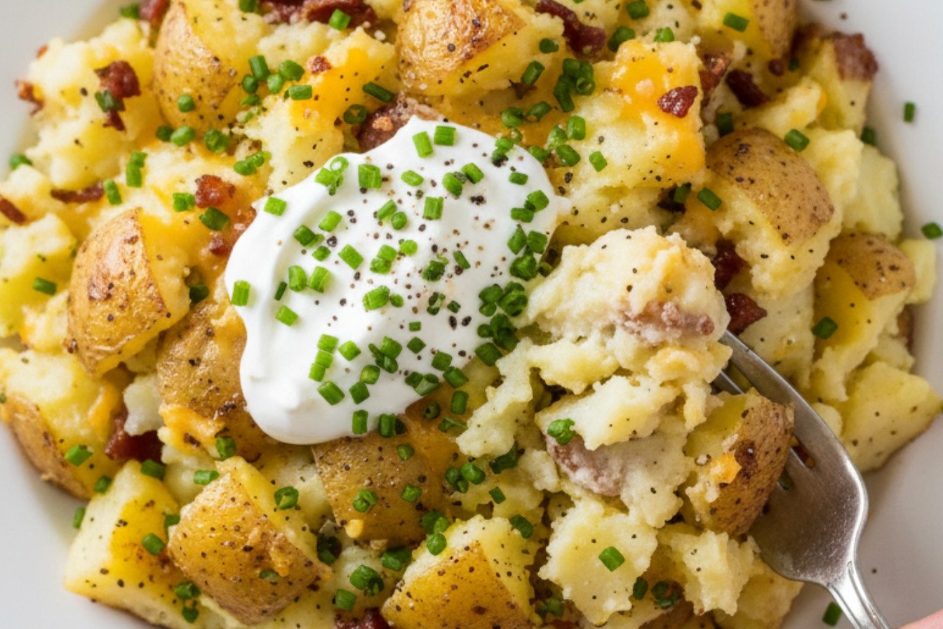 Hearty Rustic Smashed Potato Medley