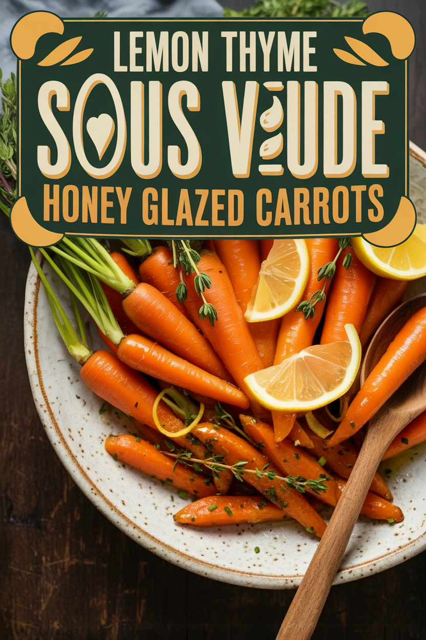 Lemon Thyme Sous Vide Honey Glazed Carrots
