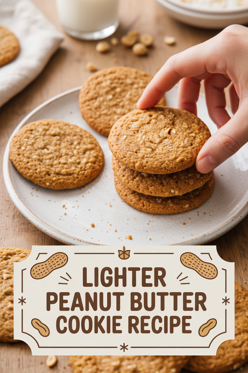 Lighter Peanut Butter Cookie Recipe
