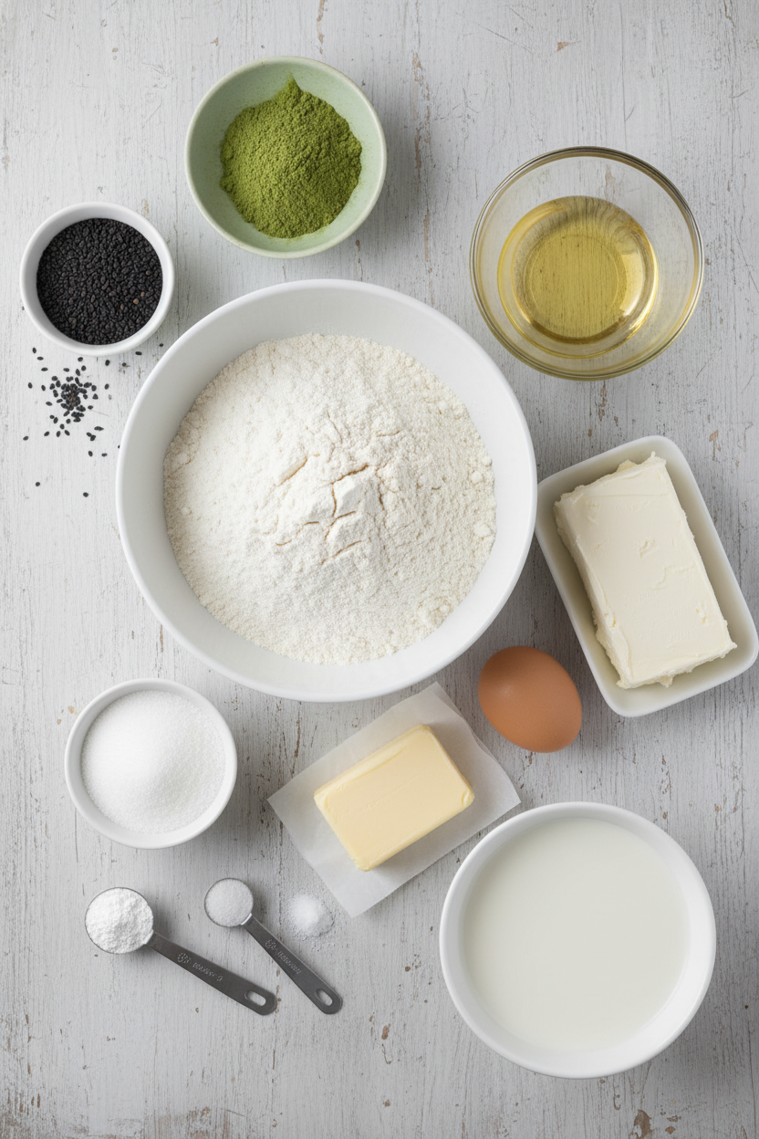 Matcha and Black Sesame Sugar Cookies