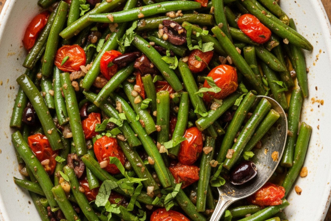 Mediterranean Braised Green Beans