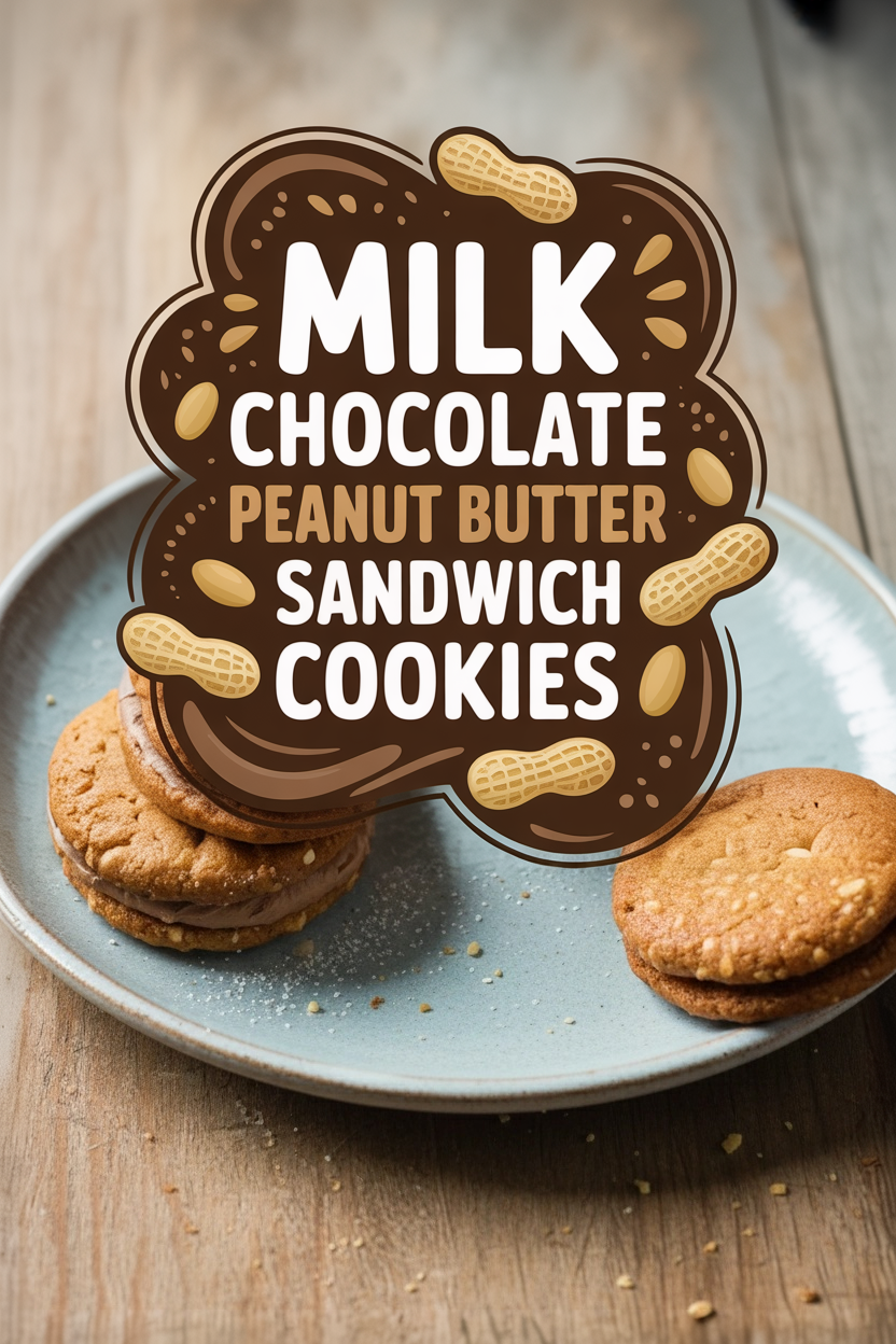 Milk Chocolate Peanut Butter Sandwich Cookies