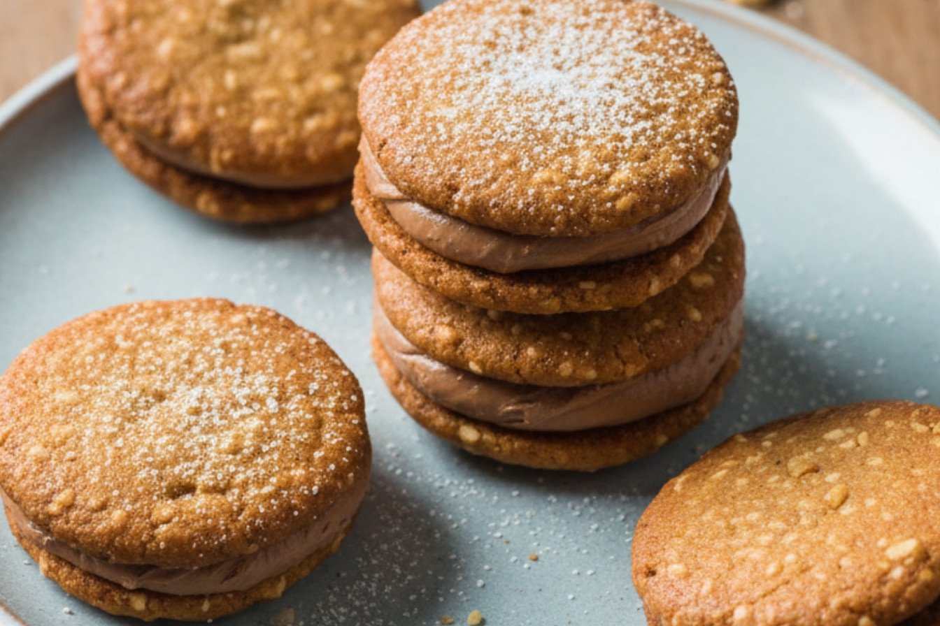 Milk Chocolate Peanut Butter Sandwich Cookies