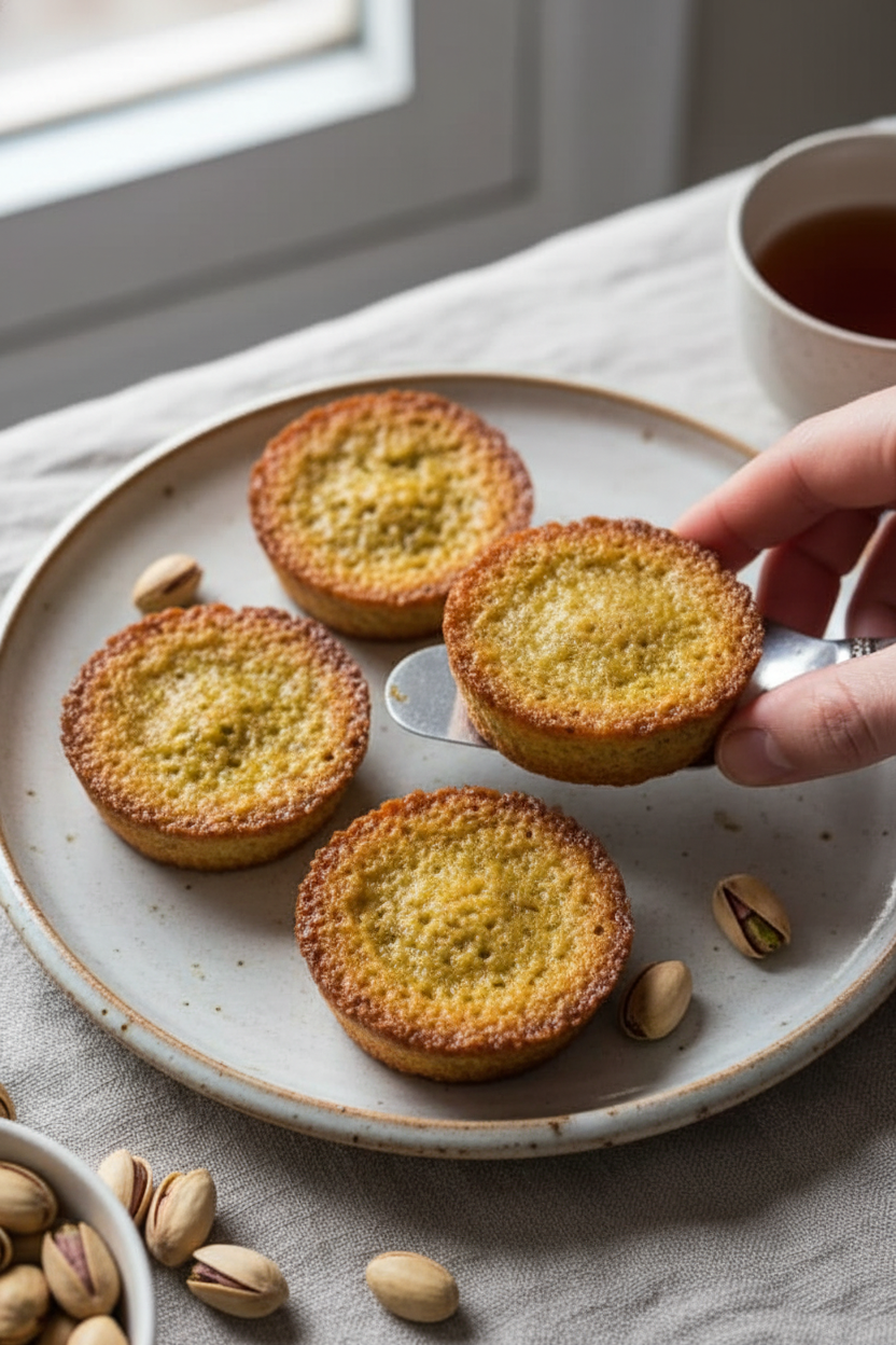 Nutty Pistachio French Tea Cakes