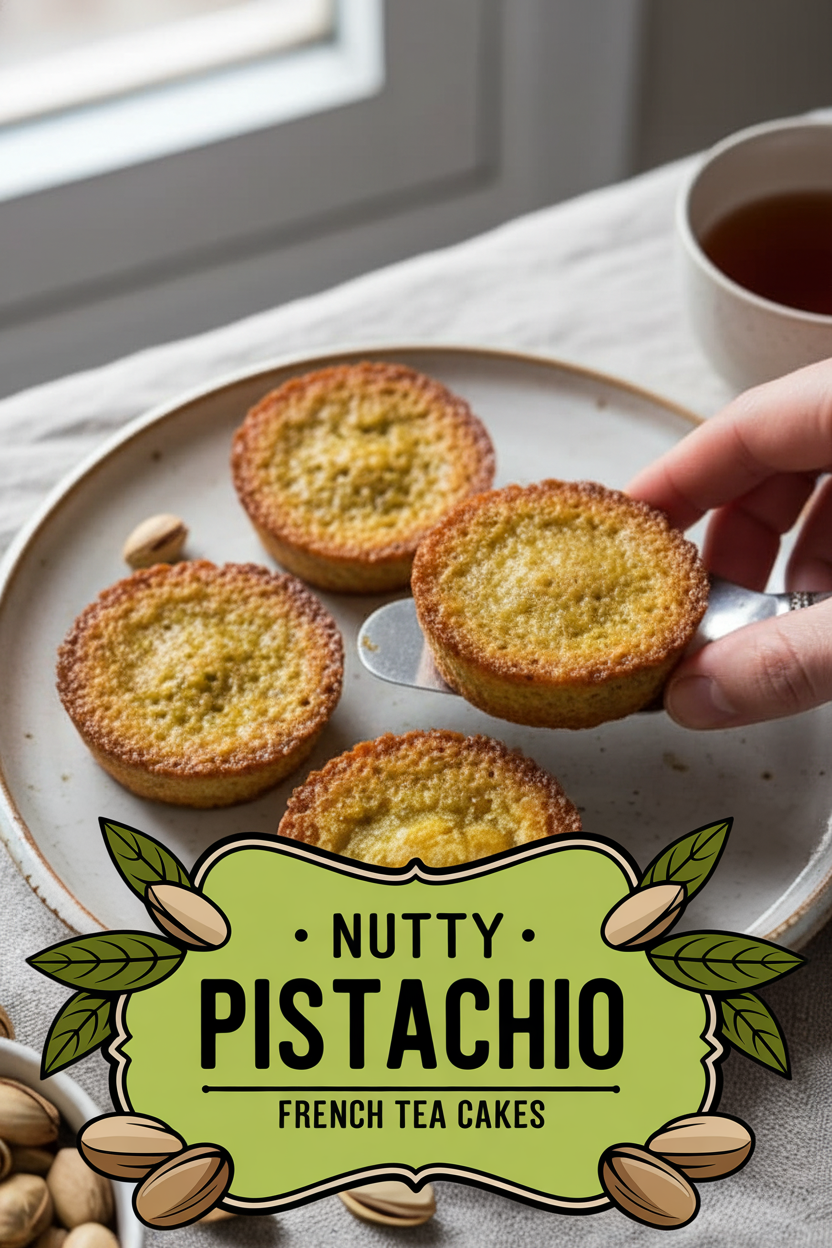 Nutty Pistachio French Tea Cakes