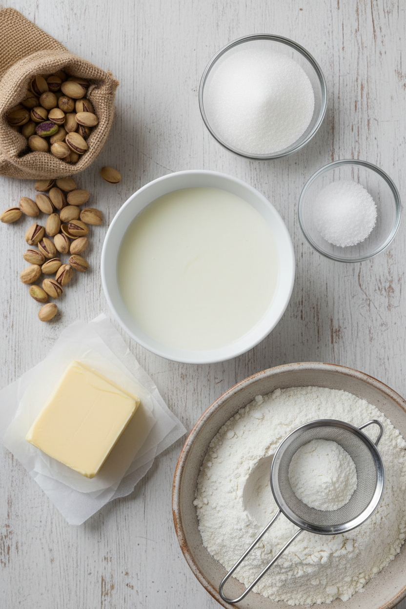 Nutty Pistachio French Tea Cakes
