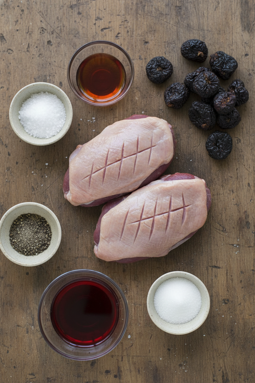 Pan Seared Duck Breast with Fig Port Glaze