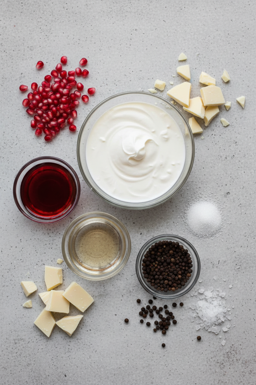 Pink Peppercorn Pomegranate Panna Cotta