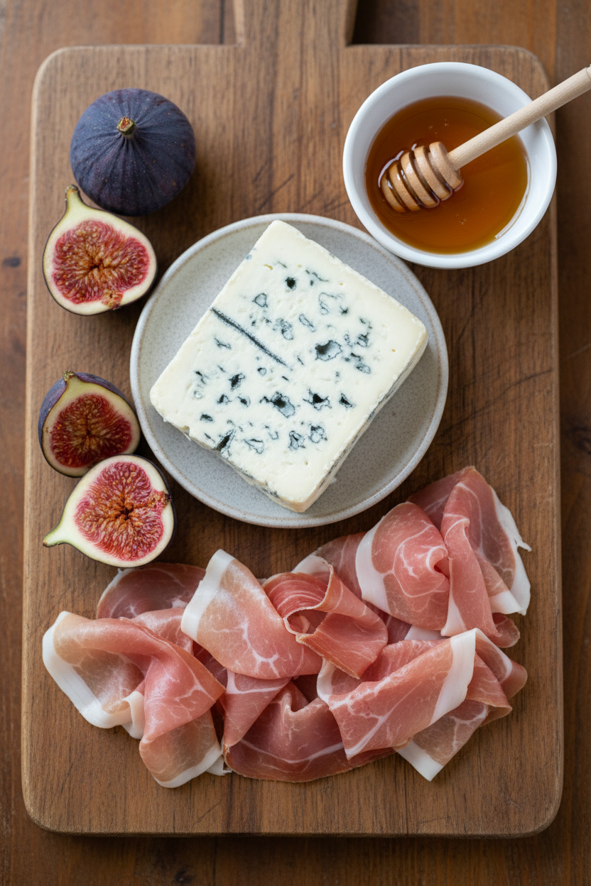 Prosciutto Wrapped Figs with Gorgonzola