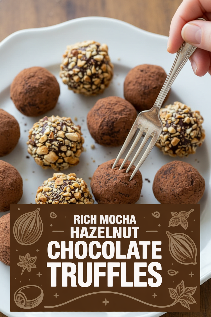 Rich Mocha Hazelnut Chocolate Truffles