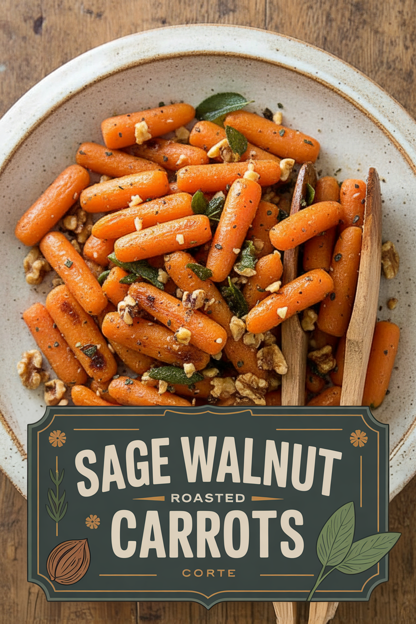 Sage Walnut Roasted Carrots