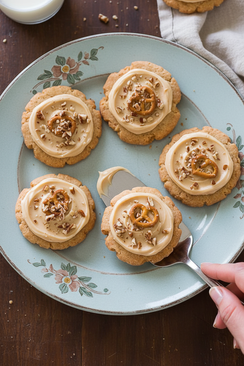 Salty Sweet Pretzel Chip Cookies