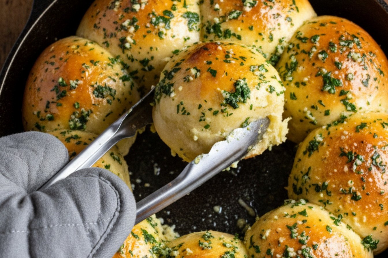 Savory Garlic Herb Butter Swirl Rolls