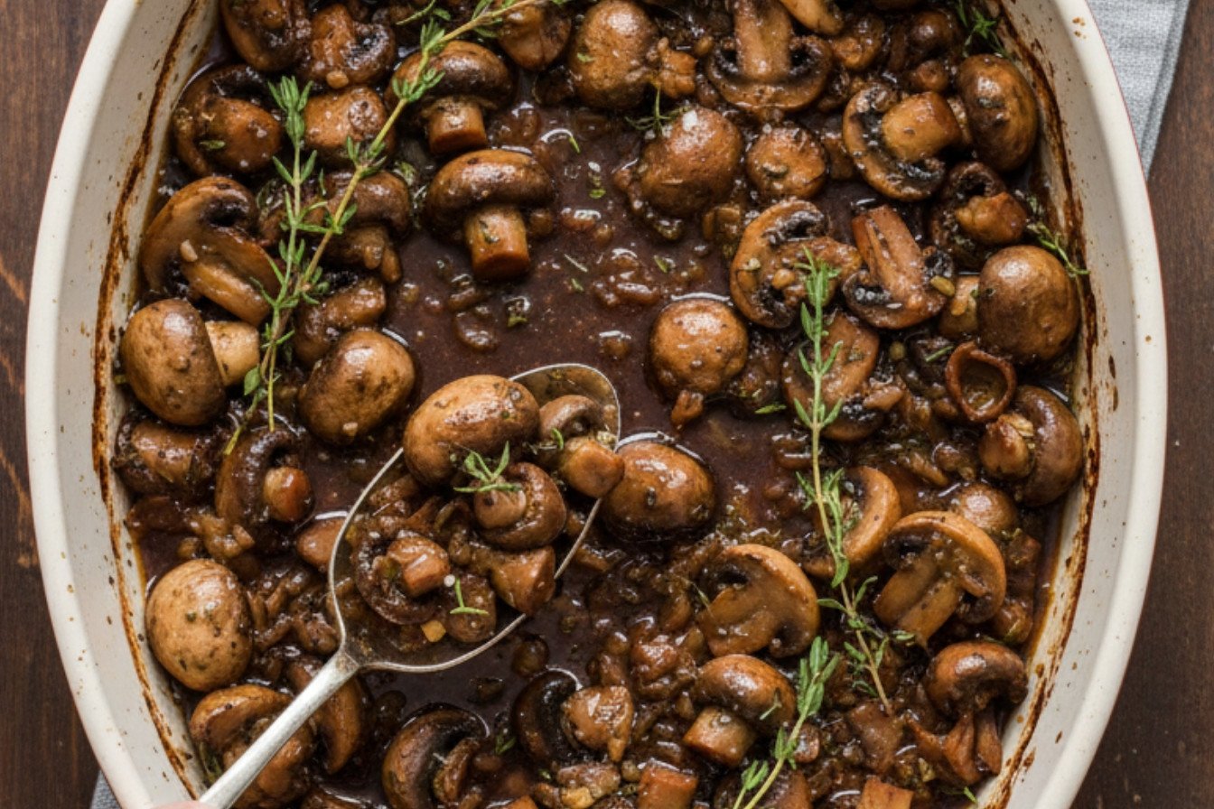 Savory Mushrooms with Thyme and Shallot Saute