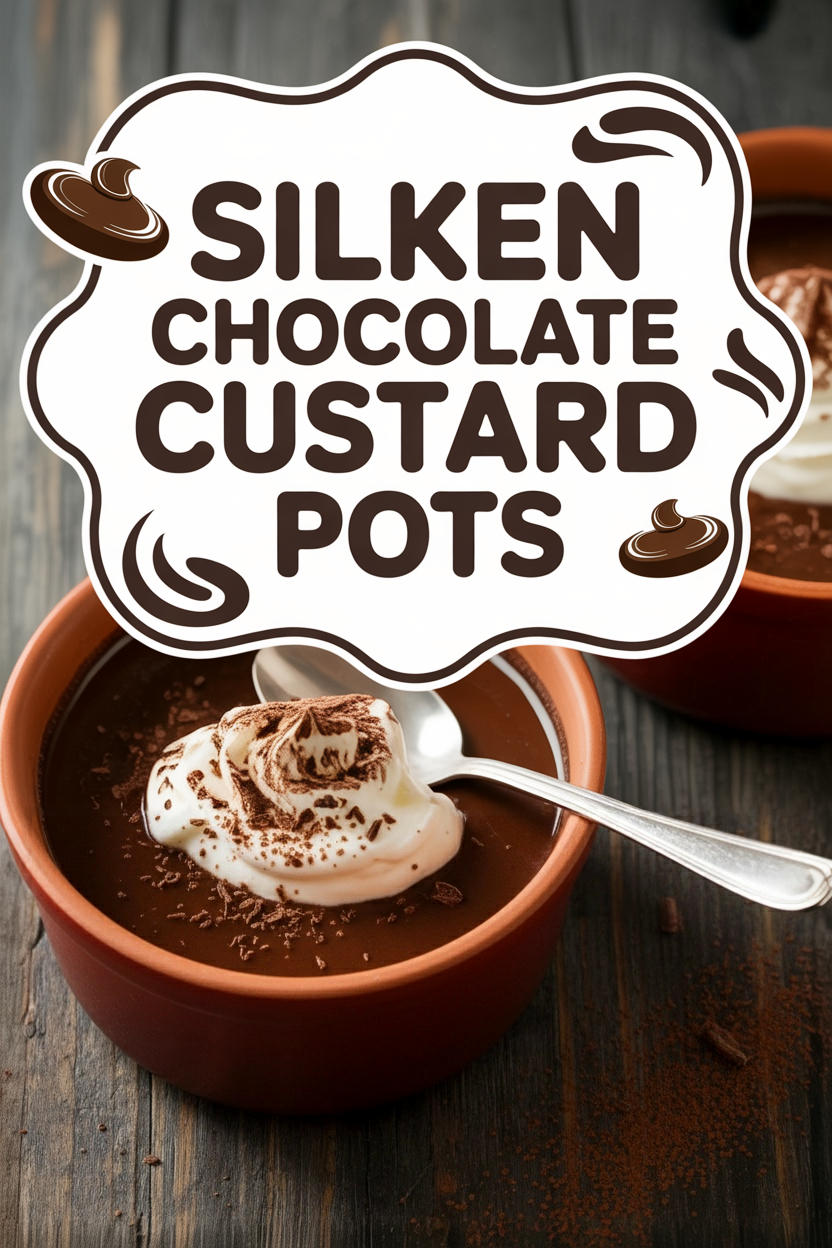 Silken Chocolate Custard Pots