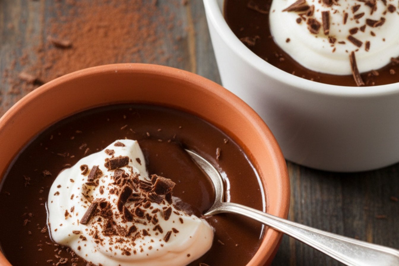 Silken Chocolate Custard Pots