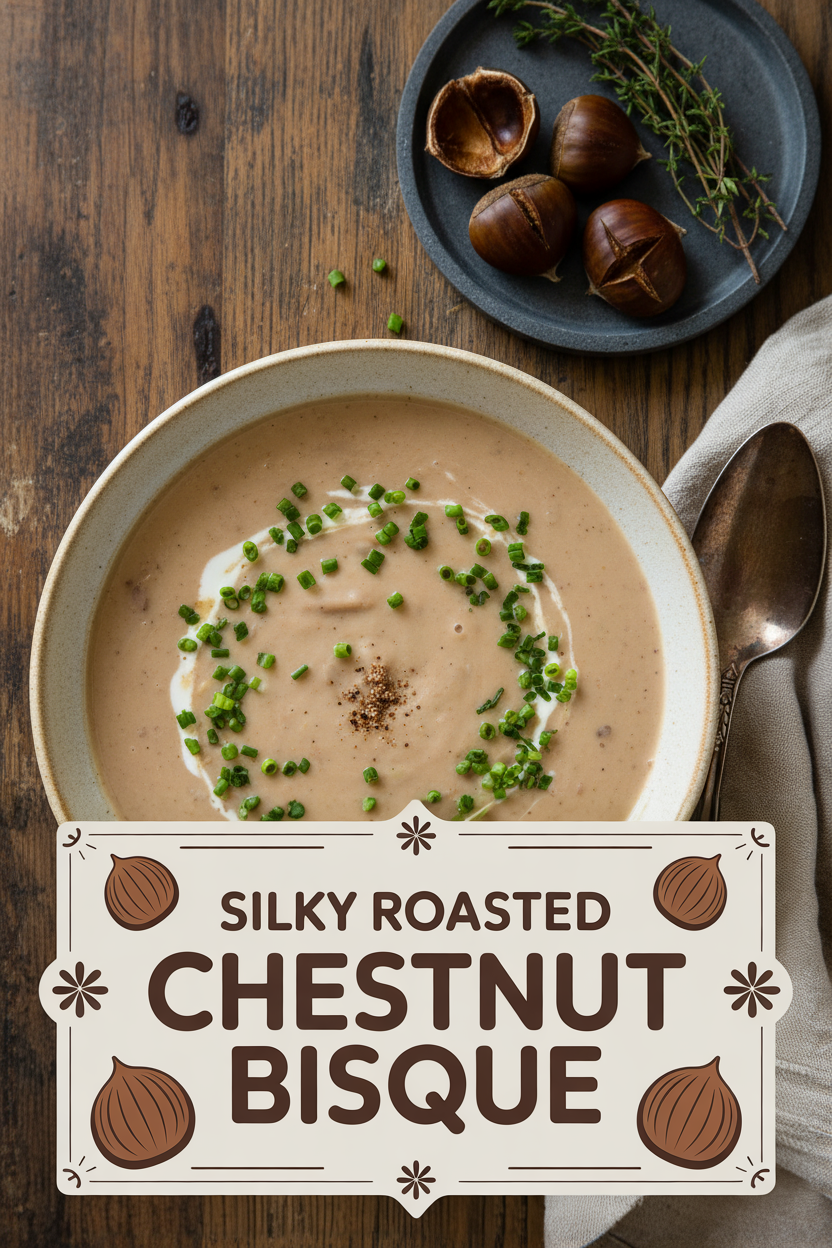 Silky Roasted Chestnut Bisque