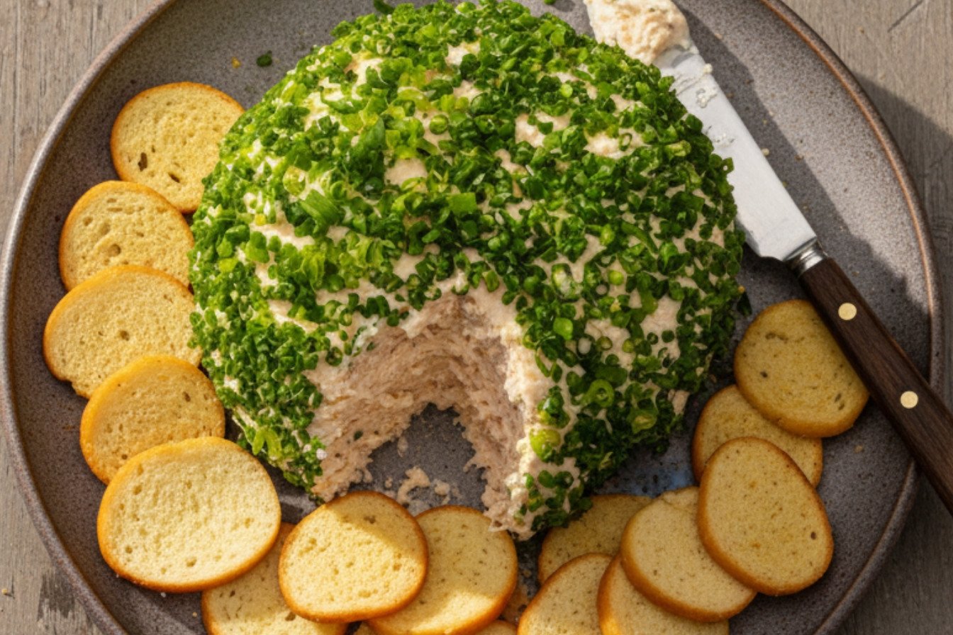 Smoked Salmon and Dill Cheese Log