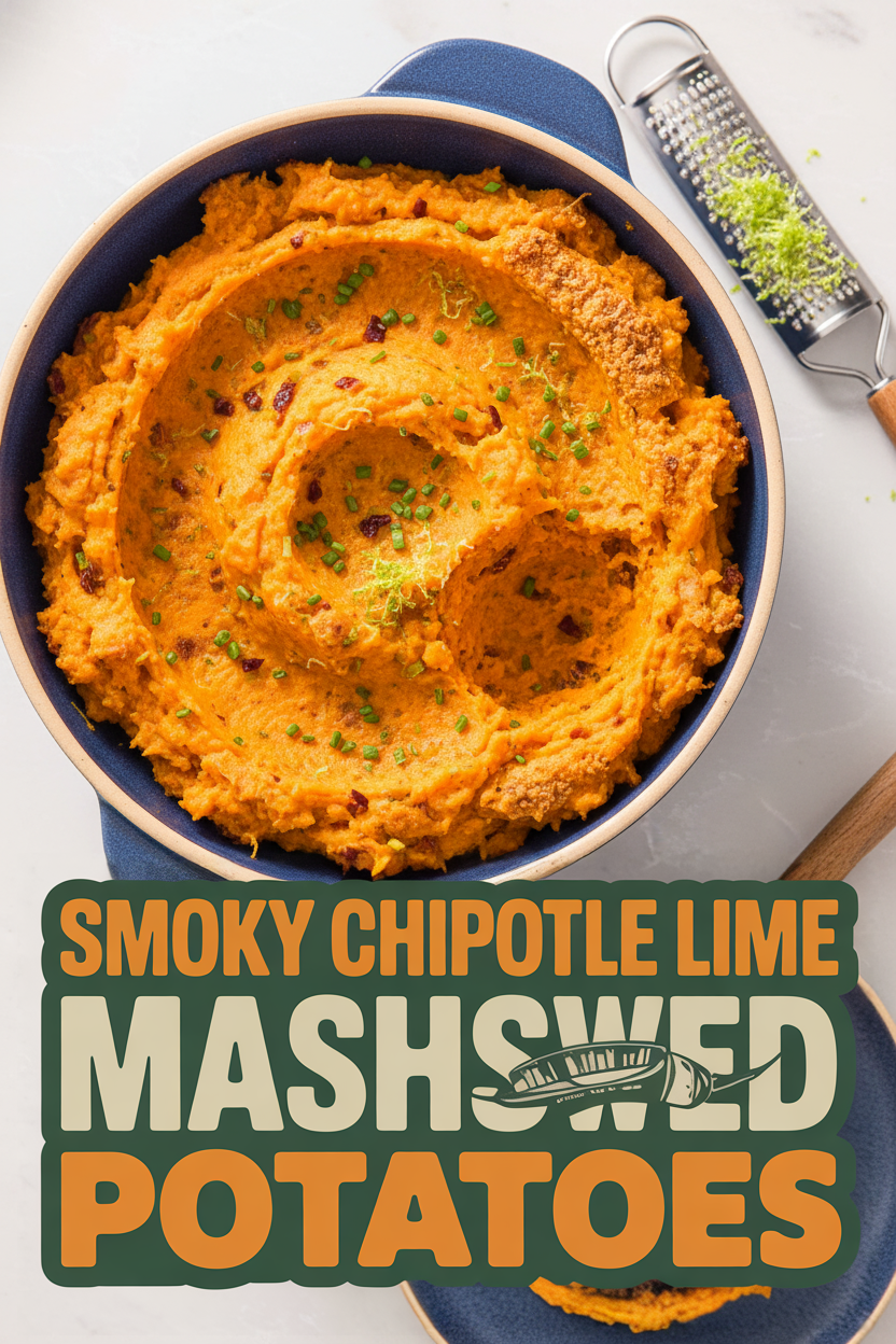 Smoky Chipotle Lime Mashed Sweet Potatoes