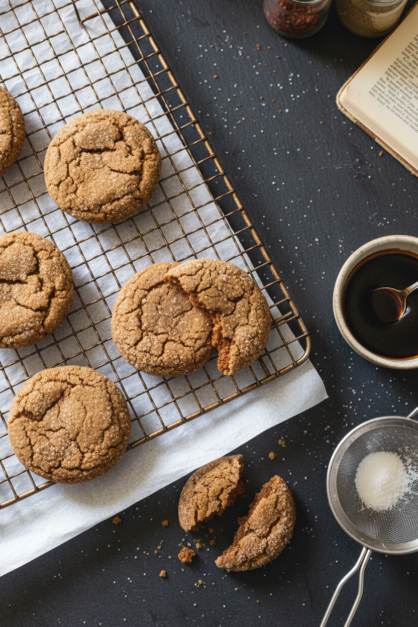 Spiced Molasses Cookies Soft and Chewy