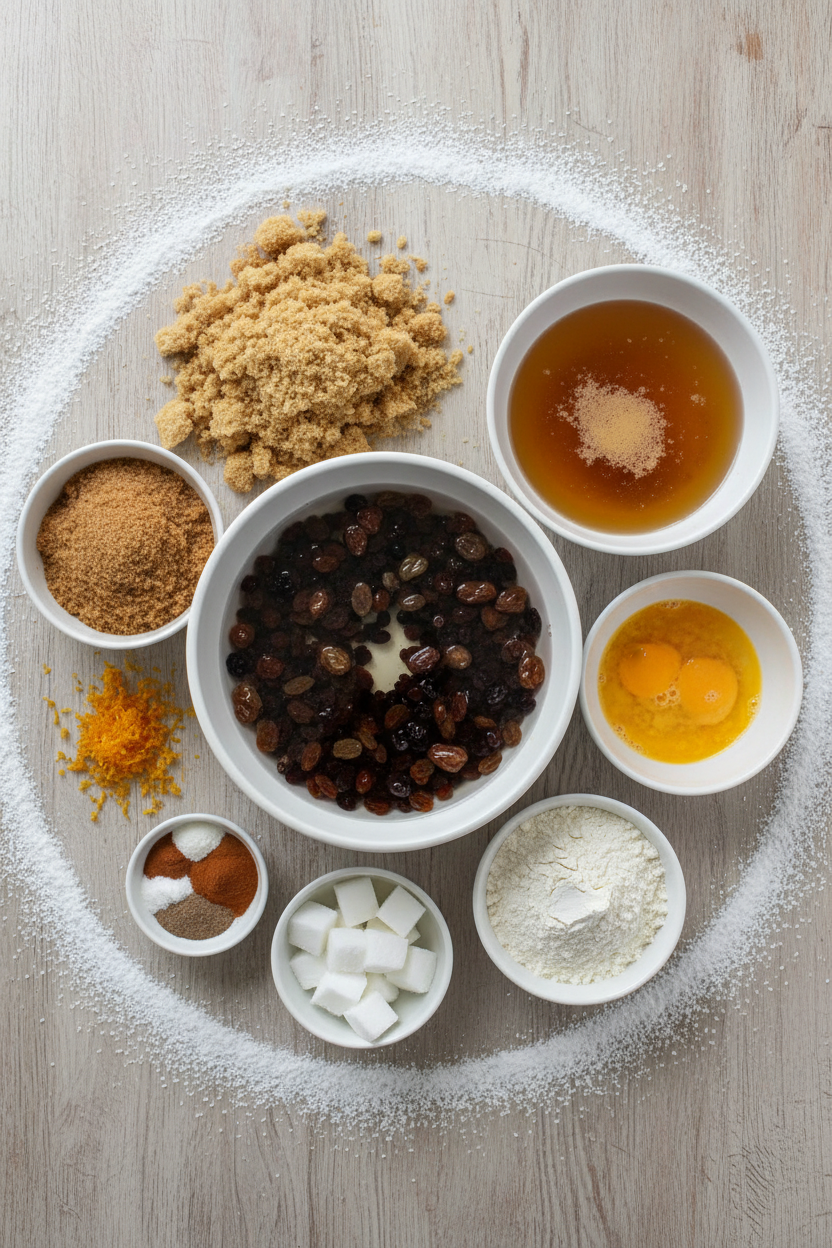 Spiced Orange Mascarpone Plum Pudding