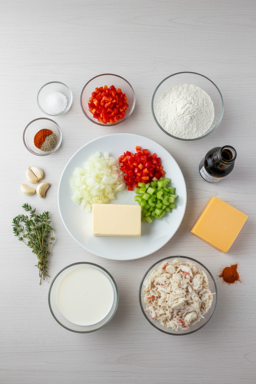 Spicy Crab and Cheddar Bake