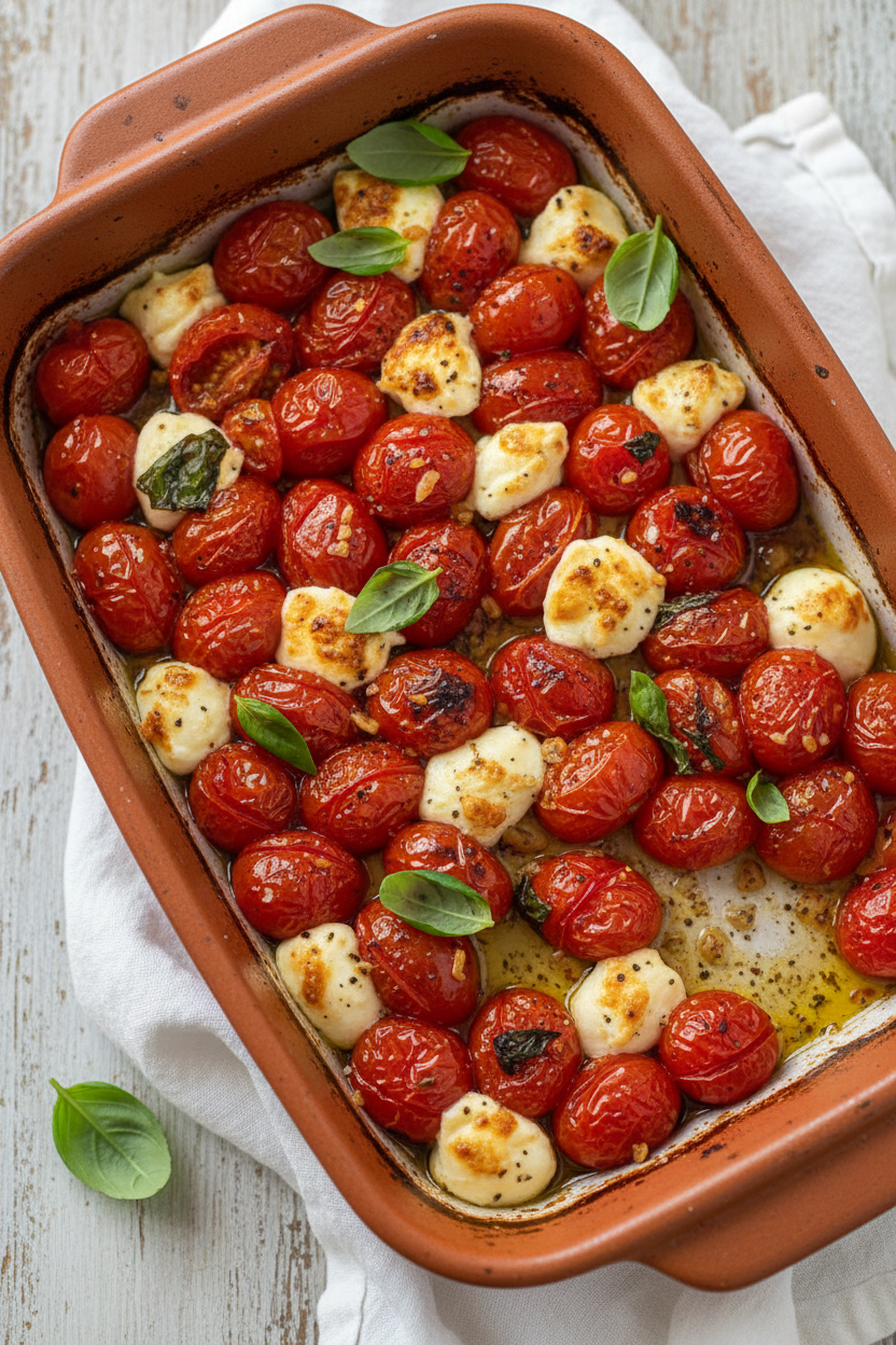 Summer Cherry Tomato and Fresh Mozzarella Salad