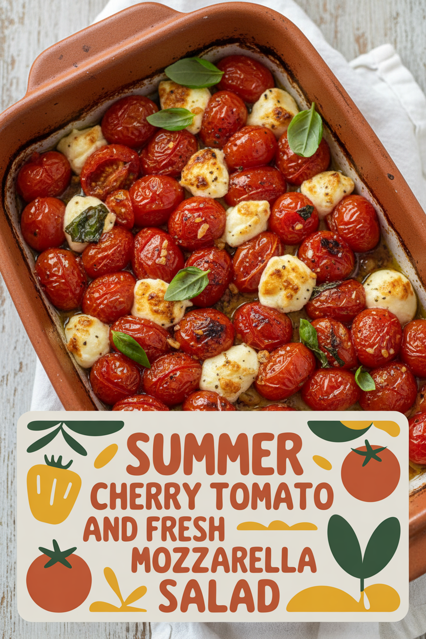 Summer Cherry Tomato and Fresh Mozzarella Salad