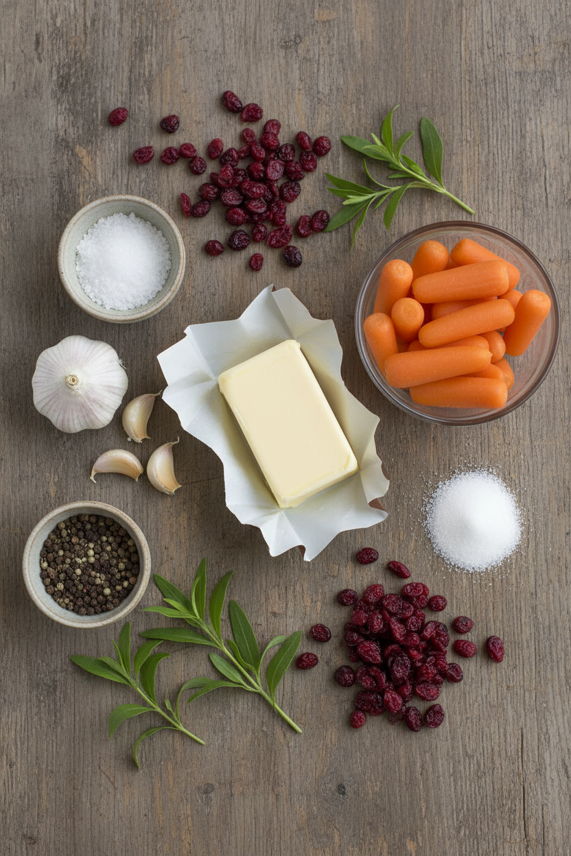 Sweet Glazed Carrots with Cranberry Glaze