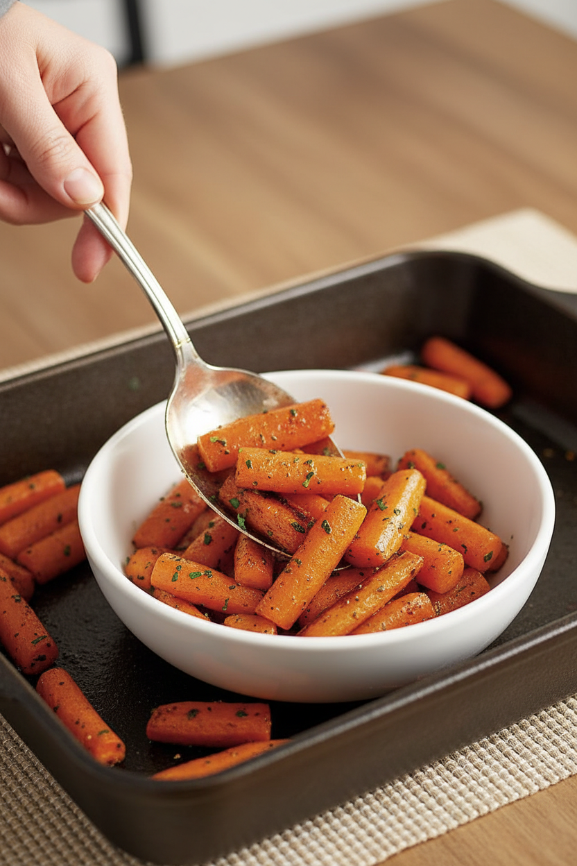 Sweet and Savory Glazed Roasted Carrots