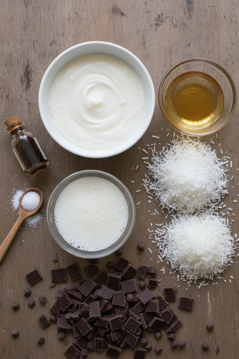 Triple Coconut Chocolate Dipped Macaroons